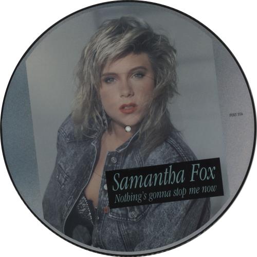 Samantha Fox Nothing's Gonna Stop Me Now 12" vinyl picture disc (12 inch picture record) UK FOX2PNO46194