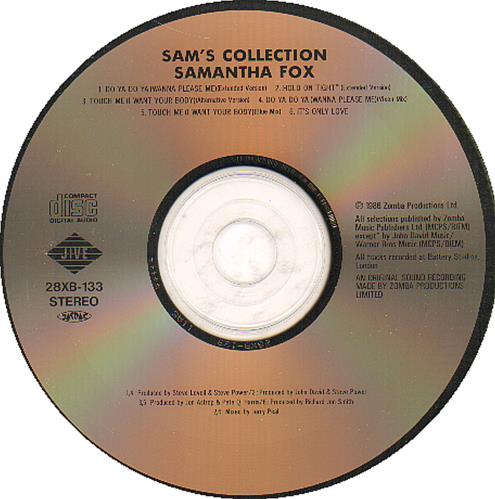 Samantha Fox Sam's Collection CD single (CD5 / 5") Japanese FOXC5SA122884