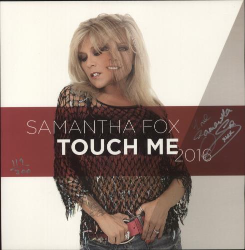 Samantha Fox Touch Me 2016 - Autographed 12" vinyl single (12 inch record / Maxi-single) UK FOX12TO879174