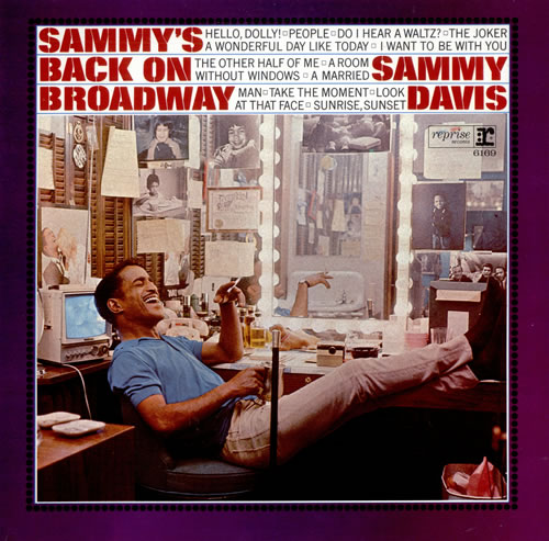 Sammy Davis Jr Sammy's Back On Broadway vinyl LP album (LP record) UK SJ5LPSA504518