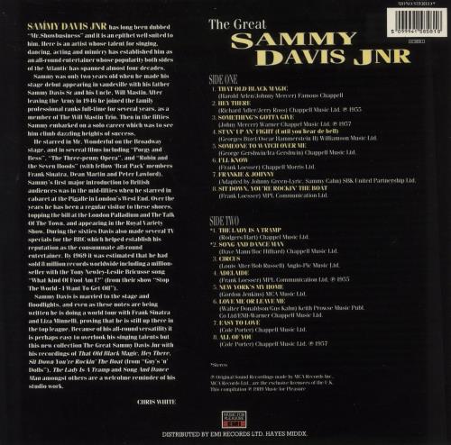 Sammy Davis Jr The Great Sammy Davis Jnr vinyl LP album (LP record) UK SJ5LPTH888006