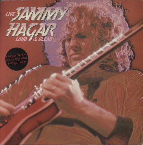 Sammy Hagar Loud & Clear - Red Vinyl - Hypesticker - EX vinyl LP album (LP record) UK HGALPLO861258