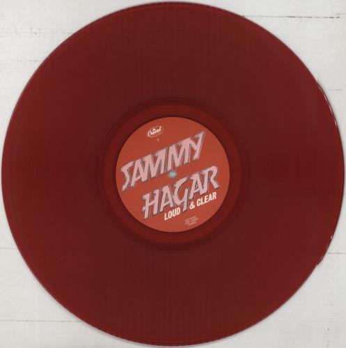 Sammy Hagar Loud & Clear - Red Vinyl - Hypesticker - EX vinyl LP album (LP record) UK HGALPLO861258