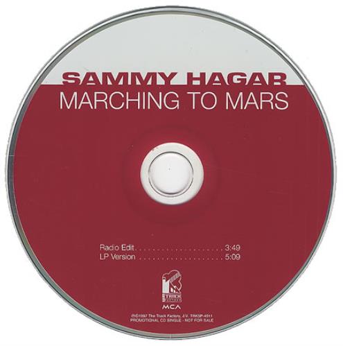 Sammy Hagar Marching To Mars CD single (CD5 / 5") US HGAC5MA412485