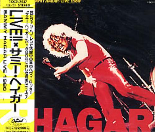 Sammy Hagar Sammy Hager Live 1980 CD album (CDLP) Japanese HGACDSA275504