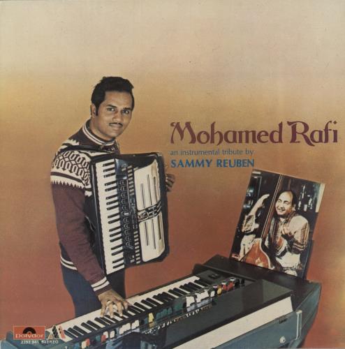 Sammy Reuben Mohamed Rafi An Instrumental Tribute vinyl LP album (LP record) Indian 7-ZLPMO880798