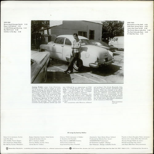 Sammy Walker Sammy Walker vinyl LP album (LP record) US UB9LPSA517640