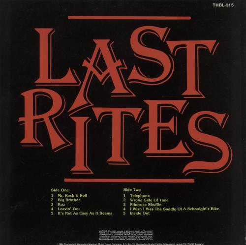 Samson Last Rites vinyl LP album (LP record) UK SAMLPLA514334