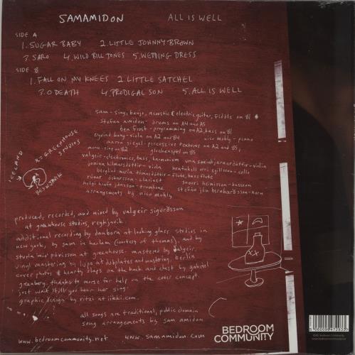 Samuel Amidon All Is Well vinyl LP album (LP record) Icelandic YGNLPAL752221