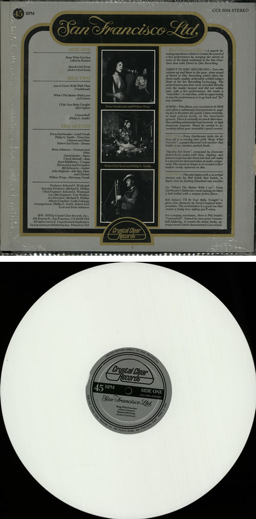 San Francisco Ltd San Francisco Ltd - White Vinyl vinyl LP album (LP record) US SGPLPSA642795