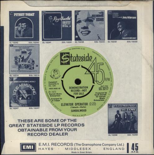 Sandalwood Lovin' Naturally 7" vinyl single (7 inch record / 45) UK 2BZ07LO856288