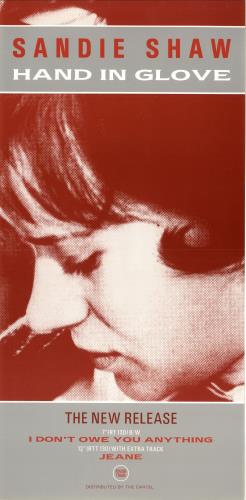 Sandie Shaw Hand In Glove + Promo poster 12" vinyl single (12 inch record / Maxi-single) UK SDI12HA704613