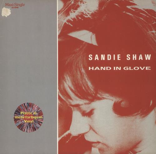 Sandie Shaw Hand In Glove - Multicoloured Vinyl - EX 12" vinyl single (12 inch record / Maxi-single) German SDI12HA749433