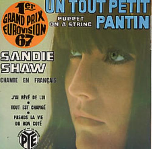 Sandie Shaw Un Tout Petit Pantin - Puppet On A String 7" vinyl single (7 inch record / 45) French SDI07UN268511