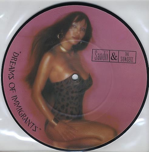 Sandii & The Sunsetz Dreams Of Immigrants 7" vinyl picture disc (7 inch picture disc single) UK SII7PDR54706