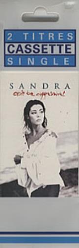 Sandra Don't Be Aggressive cassette single French SANCSDO171831