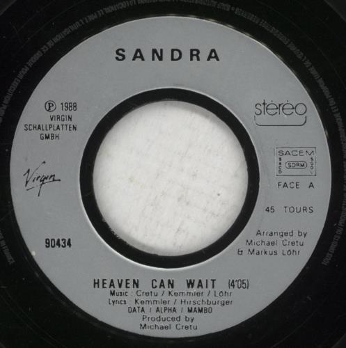Sandra Heaven Can Wait 7" vinyl single (7 inch record / 45) French SAN07HE16964