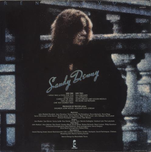 Sandy Denny Rendezvous - EX vinyl LP album (LP record) UK SNYLPRE878174