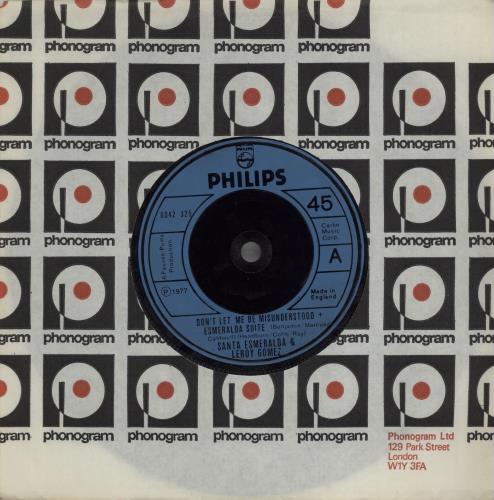 Santa Esmeralda Don't Let Me Be Misunderstood 7" vinyl single (7 inch record / 45) UK RLD07DO662770