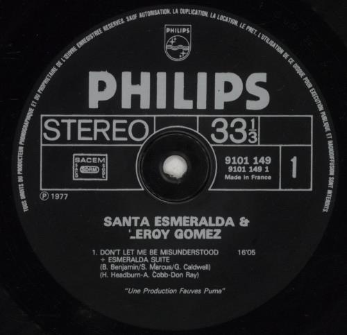 Santa Esmeralda Don't Let Me Be Misunderstood vinyl LP album (LP record) French RLDLPDO749638