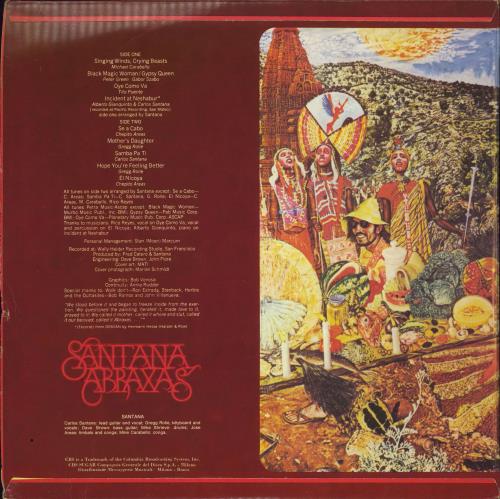 Santana Abraxas - 2nd vinyl LP album (LP record) Italian SNTLPAB774593