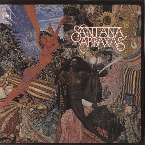 Santana Abraxas - graduated orange label vinyl LP album (LP record) UK SNTLPAB766098