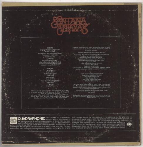 Santana Abraxas - Quad vinyl LP album (LP record) US SNTLPAB740099