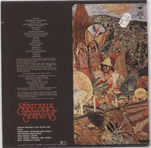 Santana Abraxas - Red Label vinyl LP album (LP record) Dutch SNTLPAB724631