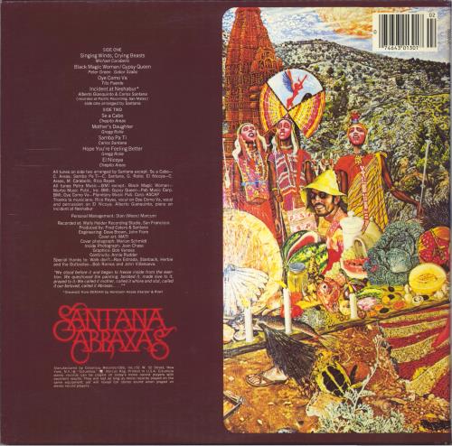 Santana Abraxas - red label vinyl LP album (LP record) US SNTLPAB812888