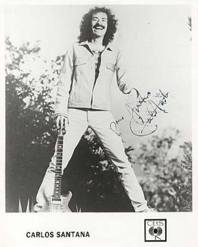 Santana Autographed Photograph photograph Mexican SNTPHAU326773
