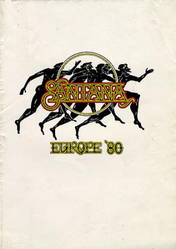 Santana Europe '80 tour programme UK SNTTREU350359