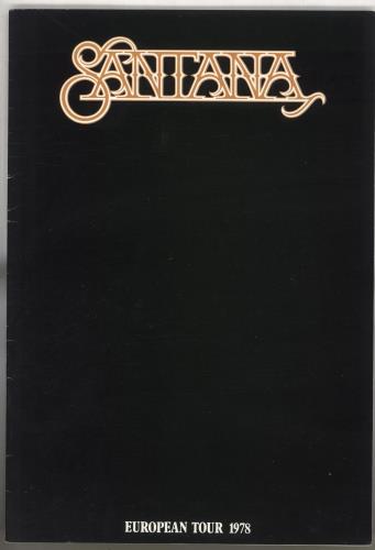 Santana European Tour tour programme UK SNTTREU738762