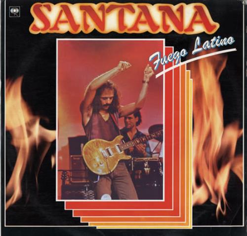 Santana Fuego Latino vinyl LP album (LP record) Colombian SNTLPFU367103