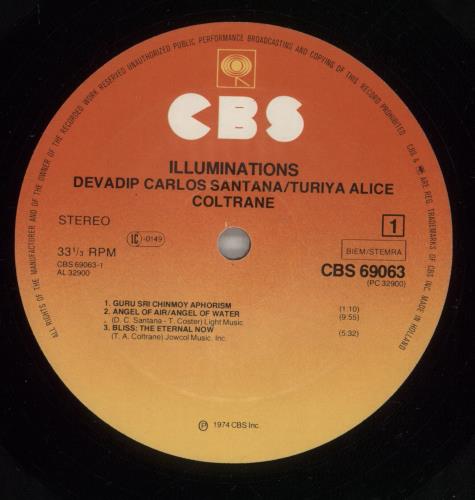 Santana Illuminations - EX vinyl LP album (LP record) UK SNTLPIL733185