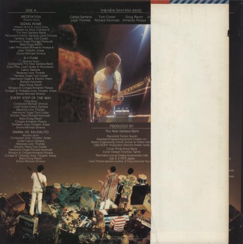 Santana Live In Japan vinyl LP album (LP record) Japanese SNTLPLI884663