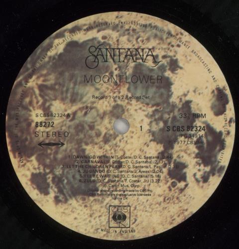 Santana Moonflower - EX 2-LP vinyl record set (Double LP Album) UK SNT2LMO392445