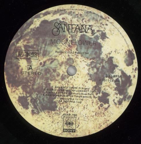 Santana Moonflower 2-LP vinyl record set (Double LP Album) Japanese SNT2LMO272255