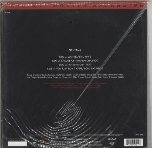 Santana Santana - 180gm 2-LP vinyl record set (Double LP Album) US SNT2LSA693203