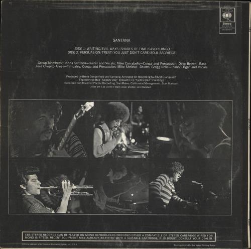 Santana Santana - 1st - VG vinyl LP album (LP record) UK SNTLPSA706441