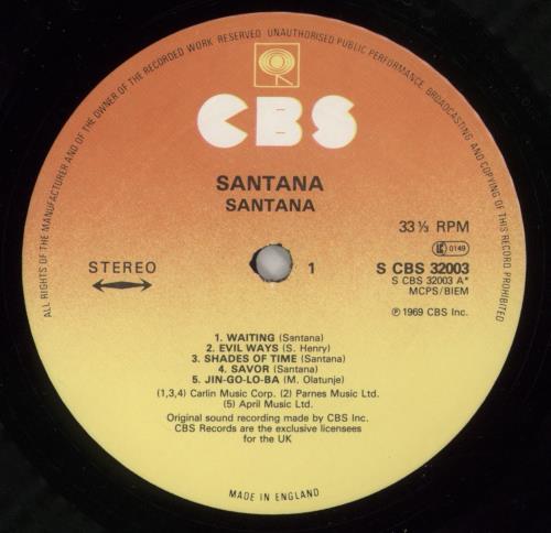 Santana Santana - EX vinyl LP album (LP record) UK SNTLPSA791821