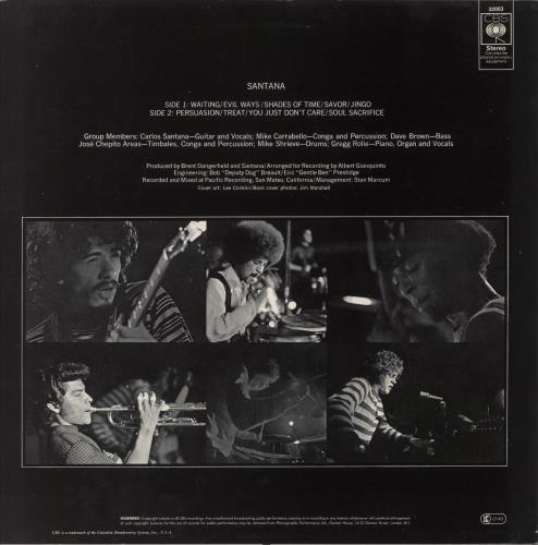 Santana Santana - EX vinyl LP album (LP record) UK SNTLPSA791821