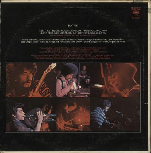 Santana Santana vinyl LP album (LP record) US SNTLPSA869306