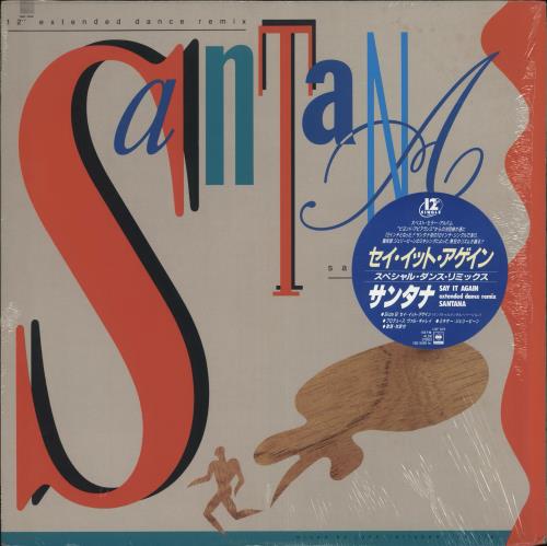 Santana Say It Again + Obi-Stickered Shrink 12" vinyl single (12 inch record / Maxi-single) Japanese SNT12SA719919