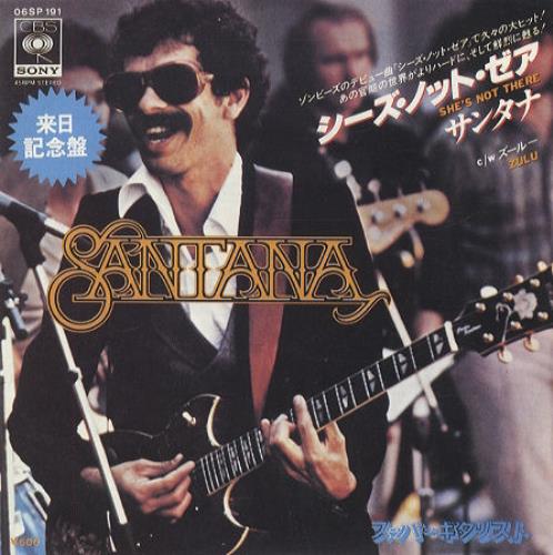 Santana She's Not There 7" vinyl single (7 inch record / 45) Japanese SNT07SH268845