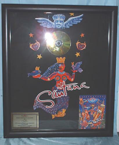 Santana Supernatural - Carlos Santana award disc Mexican SNTAWSU290222