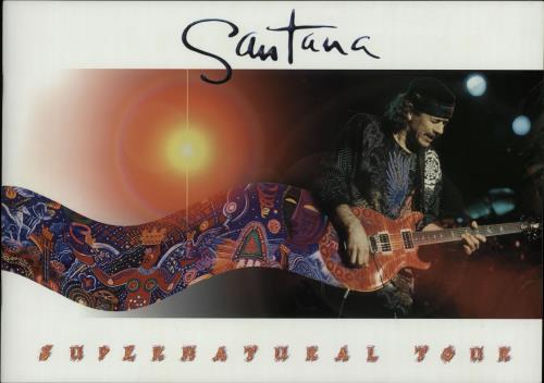 Santana Supernatural Tour + Ticket tour programme UK SNTTRSU649367
