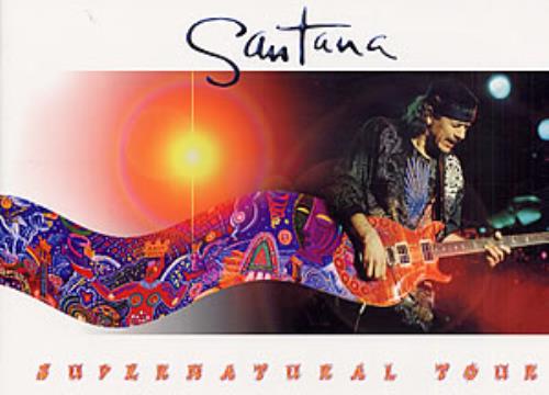 Santana Supernatural Tour tour programme UK SNTTRSU238442