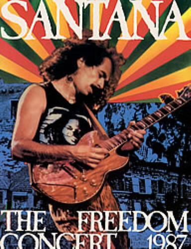 Santana The Freedom Concert 1987 tour programme UK SNTTRTH184849