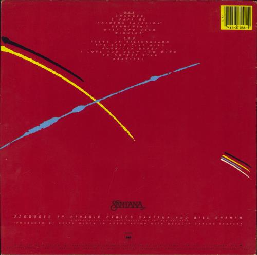 Santana Zebop! vinyl LP album (LP record) US SNTLPZE813525