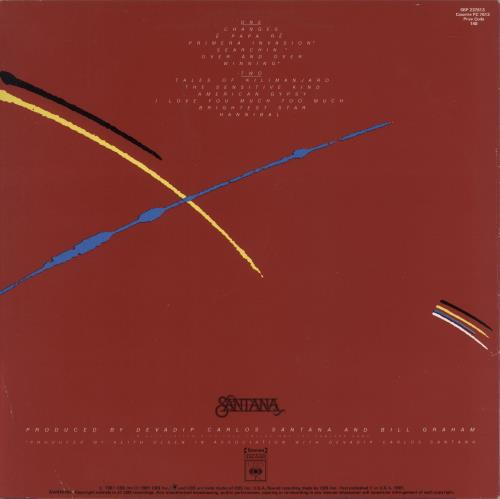 Santana Zebop! vinyl LP album (LP record) Australian SNTLPZE889732